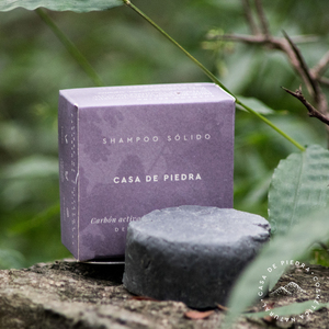 Shampoo sólido Carbón activado. Casa de Piedra